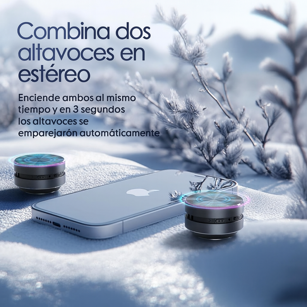 Mini Altavoz con vibración Ósea 360º